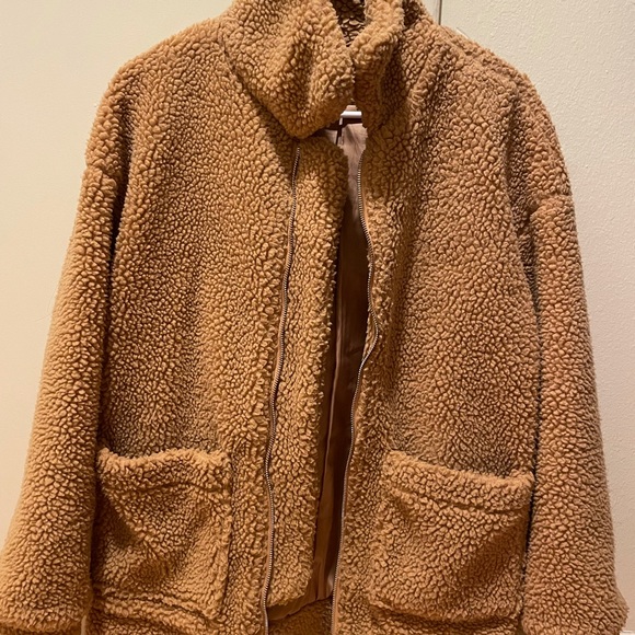 shein dual pocket teddy jacket - Picture 8 of 9